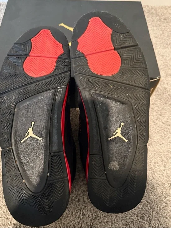 Air Jordan 4 Retro Men’s Sneakers - Red Thunder - Picture 6 of 6